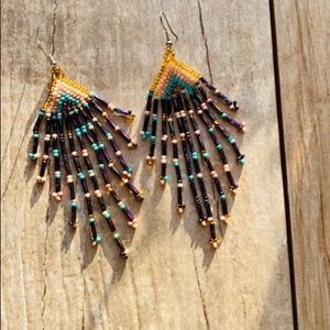 Native Cora Artisan Beaded Earring Set